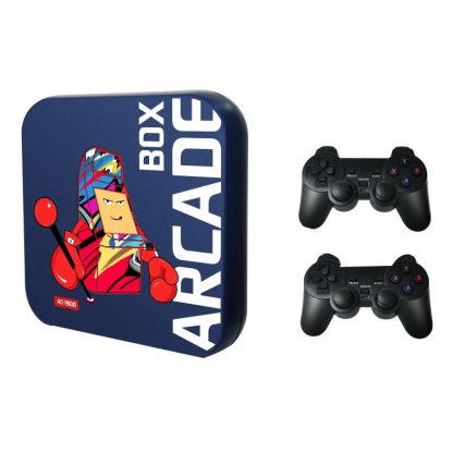 Arcade Box 64G Wireless Video Game Machine Box 4K HD Display For PS1/PSP/N64/DC, UK Plug