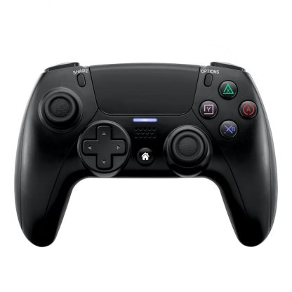 PSS-P04 Bluetooth 4.0 Wireless Dual-Vibration Gamepad For PS4 / Switch / PC / Steam(Classic Black)