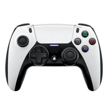 PSS-P04 Bluetooth 4.0 Wireless Dual-Vibration Gamepad For PS4 / Switch / PC / Steam(Athen White)