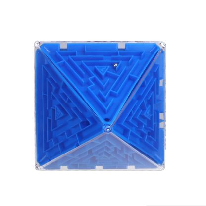 3D Labyrinth Cube Educational Toys,Style: Octahedron - Blue