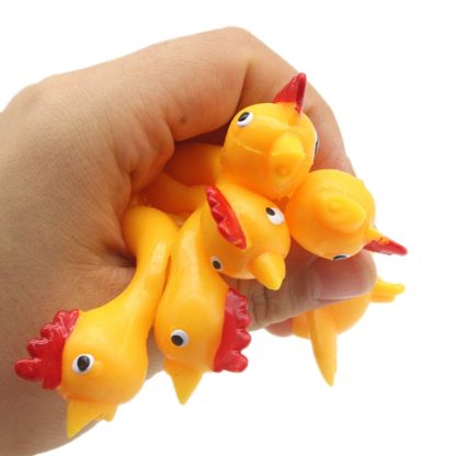 40 PCS Stretching Finger Ejection Turkey Sticky Tricky Toy(Yellow) - Image 3