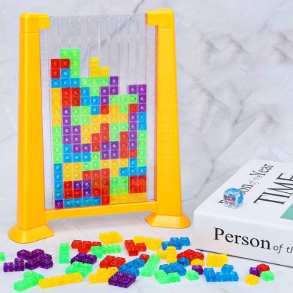 3D Cube Blocks Puzzle Interactive Table Game(Yellow)