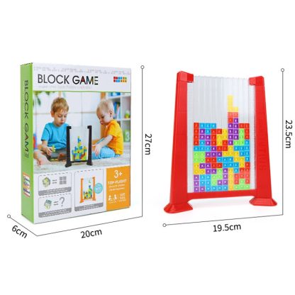 3D Cube Blocks Puzzle Interactive Table Game(Yellow) - Image 3