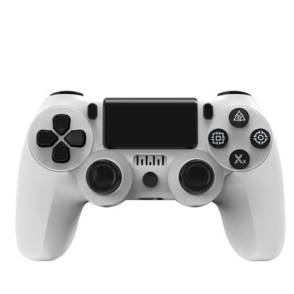 Wireless Bluetooth Game Controller Gamepad With Light For PS4, Color: White