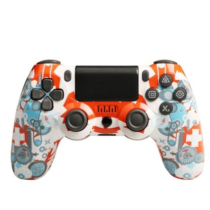 Wireless Bluetooth Game Controller Gamepad With Light For PS4, Color: Gear