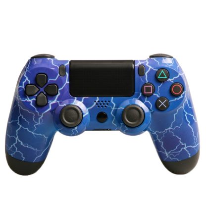 Dual Vibration Wireless Bluetooth Controller With Light Bar For PS4, Style: Lightning