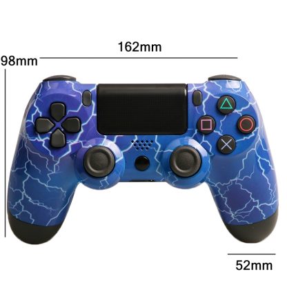 Dual Vibration Wireless Bluetooth Controller With Light Bar For PS4, Style: Lightning - Image 2