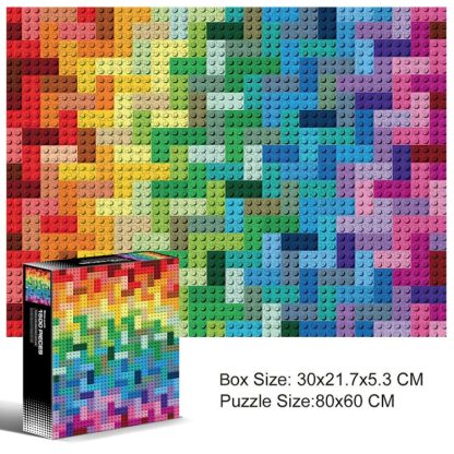 1500 Pieces Irregular Plane Paper Puzzle Jigsaw Toy 80x60cm(Blocks) - Image 2