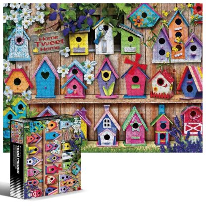 1500 Pieces Irregular Plane Paper Puzzle Jigsaw Toy 80x60cm(Bird House)