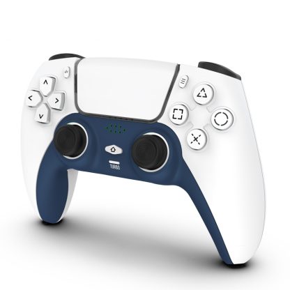 Wireless Bluetooth Gamepad Built-In Microphone & 3.5mm Headphone Jack For PS4(Ice Snow Blue) - Image 2