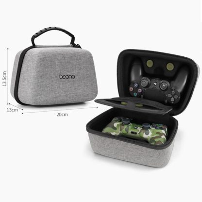 Baona EVA Hard Shell Gamepad Storage Bag For PS5 / PS4 / Xbox / Switch Pro, Style: Double-layer Gray - Image 2