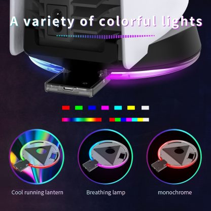 The Host Colorful Light-Emitting Base Tray Bracket  For PS5(Transparent Color) - Image 3