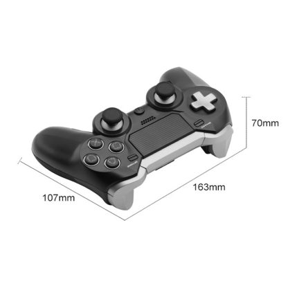 HS-PS4125 Bluetooth Wireless Handle With Somatosensory Wake Up For PS4 / PC, Product color: Black - Image 3