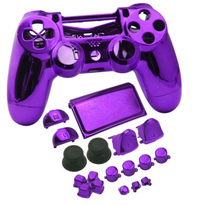 Electroplated Protective Case For PS4 Slim(Purple)