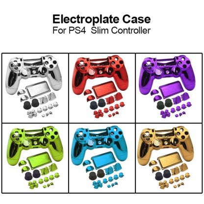 Electroplated Protective Case For PS4 Slim(Purple) - Image 2