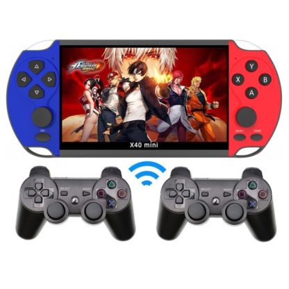 X40 mini 6.5 inch Retro Handheld Game Console with 16GB Memory, Spec: Wireless Gamepads