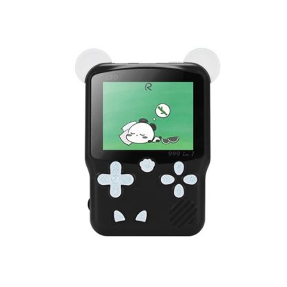 I50 999 in 1 Children Cat Ears Handheld Game Console, Style: Singles (Black)