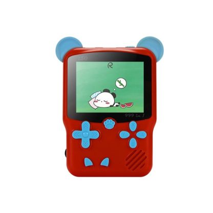 I50 999 in 1 Children Cat Ears Handheld Game Console, Style: Singles (Red)