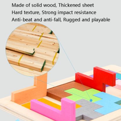 10 PCS 12 Blocks Wooden Adult Children Intelligent Toys - Image 3