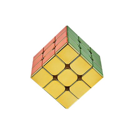 Electroplating Third-Order Magic Cube Educational Toys, Style: Magnetic Version