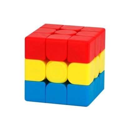 2 PCS Third-order Solid Color Puzzle Early Education Magic Cube Toy, Style: Sandwich