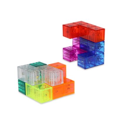 YJ8392 Puzzle Early Education Magnetic Building Block Magic Cube(Transparent)