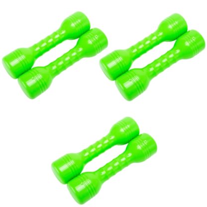 3 Pairs Kindergarten Children Gymnastics Dance Sports Training Dumbbells, Specification: Sound (Green)