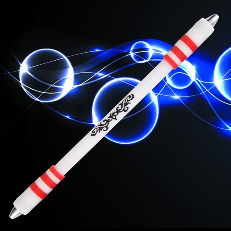 2 PCS Visual Spinning Pen Drop Resistant No Refill Rotary Pen Special(A5 Red) - Image 2
