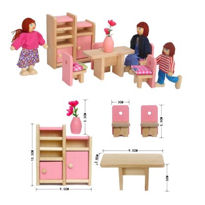 Pretend Play Mini Simulation Children Small Furniture Doll House Toy(Restaurant) - Image 2