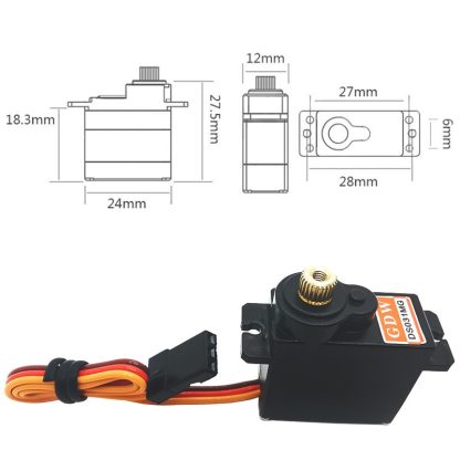 Model Aircraft 450 Swashplate GDW Steering Gear(DS031MG) - Image 3