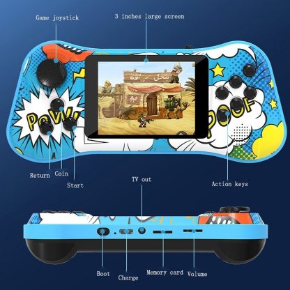 Handheld Game Console Arcade Nostalgic Retro Handheld Single-Comic Cat - Image 3