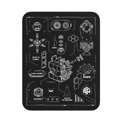 GAN Timer-themed Magic Cube Mat Quick Stack Cup Training Mat Non-Slip Mouse Pad(Hand Drawn)