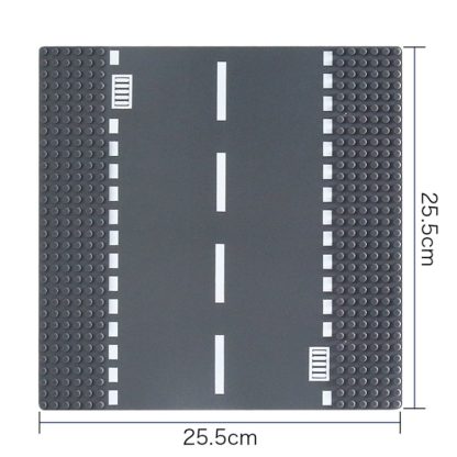 Children Urban Road Floor Plastic Multi-functional Splicing Building Block Toys, Style: Straight - Image 2