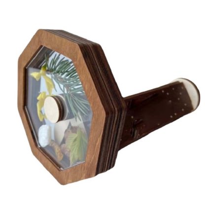 DIY Wooden Rotating Kaleidoscope Toy Gift For Children - Image 2