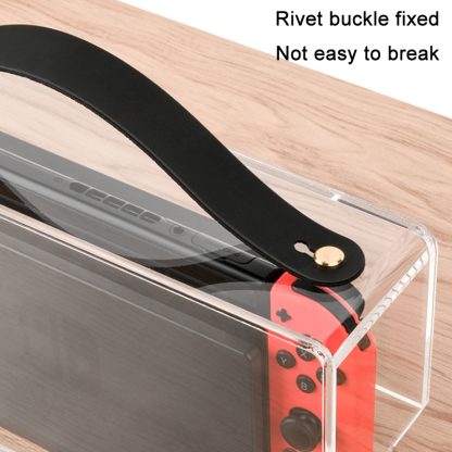 Game Stand Acrylic Dustproof Carrying Case For Switch OLED(Transparent) - Image 3