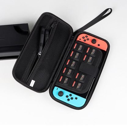 SM09 Hard Shell Console Storage Bag with Game Card Slot For Nintendo Switch(Mysterious Black) - Image 2