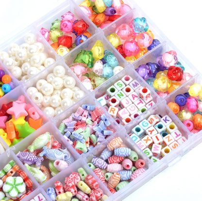 32 Grid  Acrylic Beaded Kids DIY Necklace Bracelet Toys Without Box - Image 3