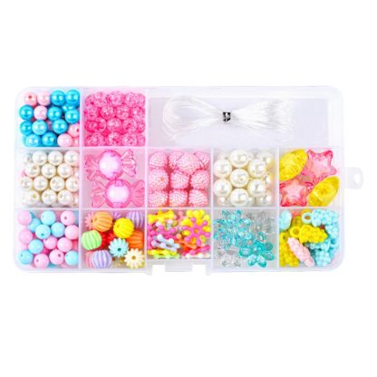 15 Grid  Acrylic Beaded Puzzle Toys Kids DIY Necklace Bracelet Toys - Image 2