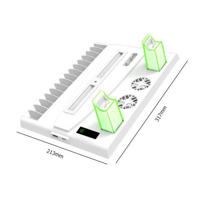 IPLAY HBP-376 Multifunctional Cooling Fan Wireless Handle Dual Charge + Storage Bracket For PS5(White) - Image 3