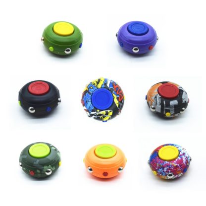 3 PCS Circular Rotary Decompression Fingertip Spinning Top, Color: Pattern 08 - Image 2