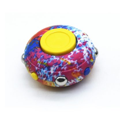 3 PCS Circular Rotary Decompression Fingertip Spinning Top, Color: Pattern 09