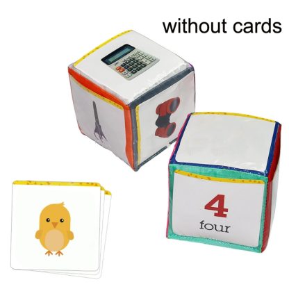 2 PCS / Set Insert Card Dice Learning Toys With Transparent Pocket - Image 2