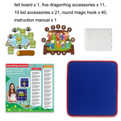 Story Felt Board Nursery Rhyme Storyboard Educational Early Education Toys - Image 2