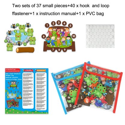 Storytelling Puppet Stickers English Enlightenment Early Education Picture Book Teaching Kids(Red) - Image 2