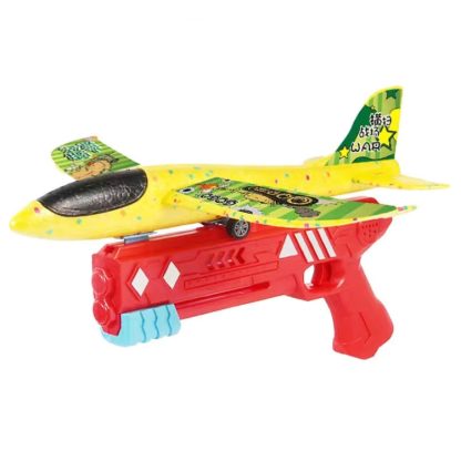 BY-0212 Foam Plane Hand Throw Catapult Aircraft Launcher Glider Model, Color: Red