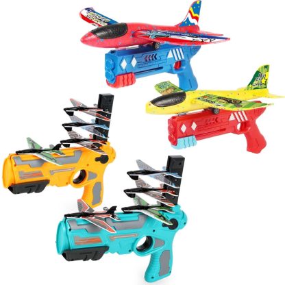 BY-0212 Foam Plane Hand Throw Catapult Aircraft Launcher Glider Model, Color: Red - Image 2