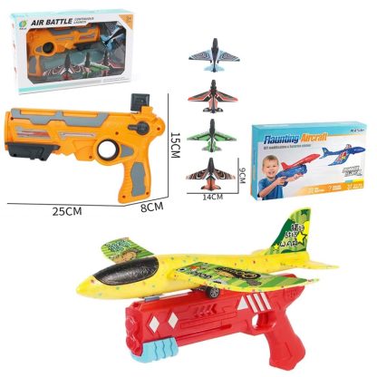 BY-0212 Foam Plane Hand Throw Catapult Aircraft Launcher Glider Model, Color: Red - Image 3