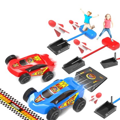 Pedal Catapult Launch Aerodynamic Car Parent-child Outdoor Competitive Racing, Color: Red - Image 3