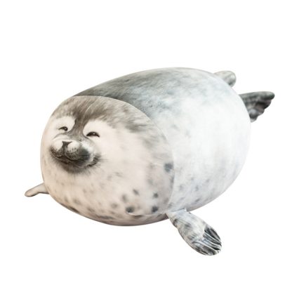 Seal Pillow Aquarium Plush Toy, High: 60cm(Squint) - Image 2