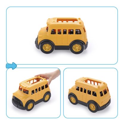 Children Simulation Engineering Fire Truck Puzzle Model Car, Spec: School Bus - Image 3